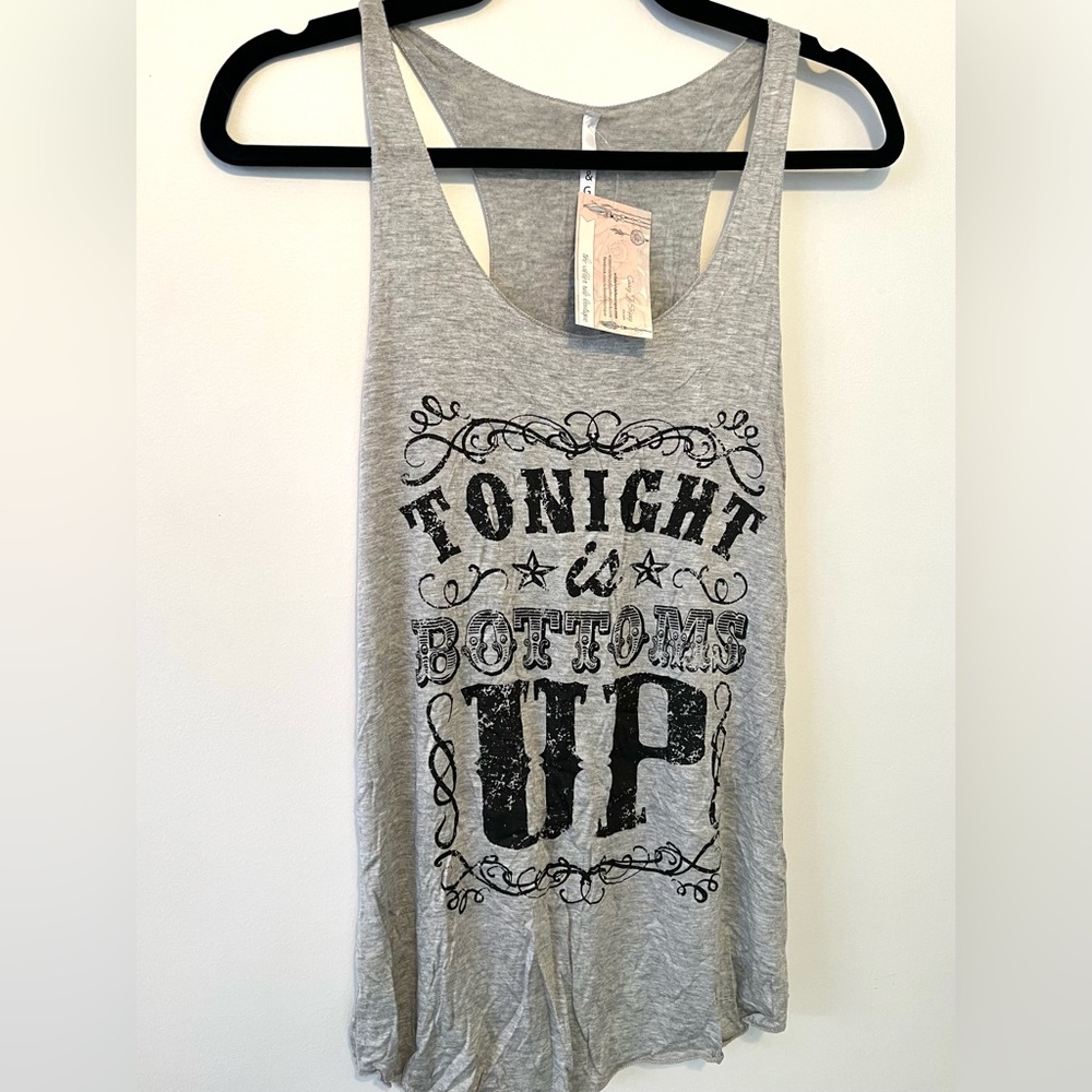 GREY Graphic Tank Top - SMALL